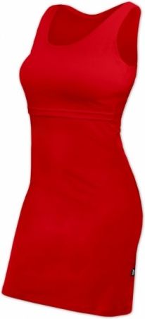 JOŽÁNEK Kojící šaty bez rukávů ELENA - červené, Velikosti těh. moda S/M - obrázek 1