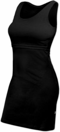 JOŽÁNEK Kojící šaty bez rukávů ELENA - černé, Velikosti těh. moda S/M - obrázek 1