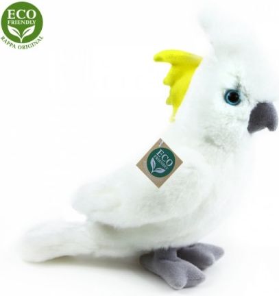 Plyšový papoušek kakadu 17 cm ECO-FRIENDLY - obrázek 1