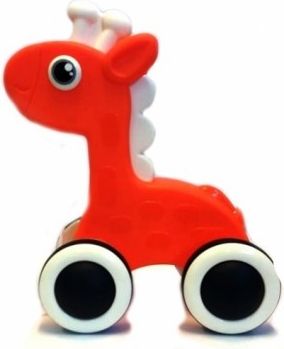 Tulimi Edukační hračka, tahací Žirafka - oranžová - obrázek 1