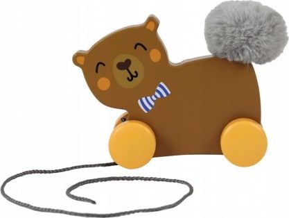 Trefl Edukační dřevěná hračka Medvídek, hnědý - obrázek 1