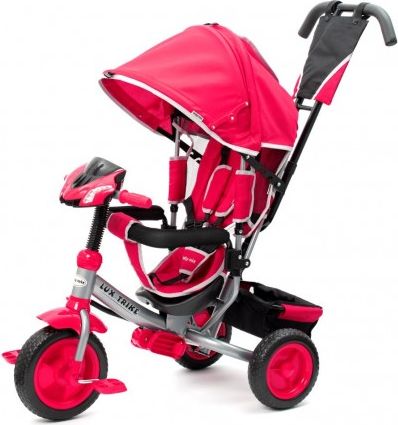 Dětská tříkolka s LED světly Baby Mix Lux Trike růžová, Růžová - obrázek 1