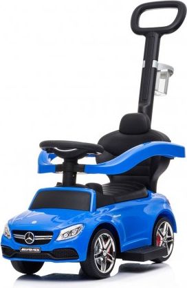 Odrážedlo s vodící tyčí Mercedes Benz AMG C63 Coupe Baby Mix modré, Modrá - obrázek 1
