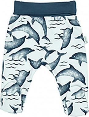 Kojenecké bavlněné polodupačky Nicol Dolphin, Modrá, 56 (0-3m) - obrázek 1