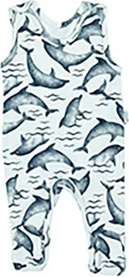 Kojenecké bavlněné dupačky Nicol Dolphin, Modrá, 62 (3-6m) - obrázek 1