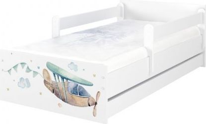 BabyBoo Dětská postel 160 x 80cm - Letadlo MAX + ŠUPLÍK, Rozměry 160x80 - obrázek 1