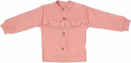 Mamatti Novorozenecká bavlněná košilka, kabátek, New minnie - pudrová, Velikost koj. oblečení 50 (0-1m) - obrázek 1