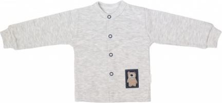 Mamatti Novorozenecká bavlněná košilka, kabátek, Hory - šedá, Velikost koj. oblečení 56 (1-2m) - obrázek 1