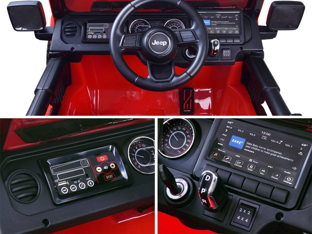 Elektrické autíčko Jeep Wrangler Rubicon - bílé - obrázek 2