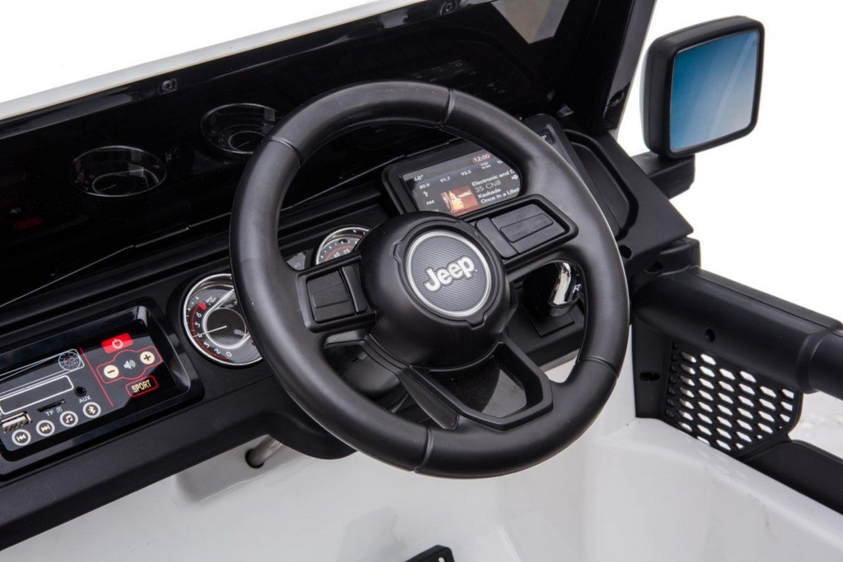 Elektrické autíčko Jeep Wrangler Rubicon - bílé - obrázek 12