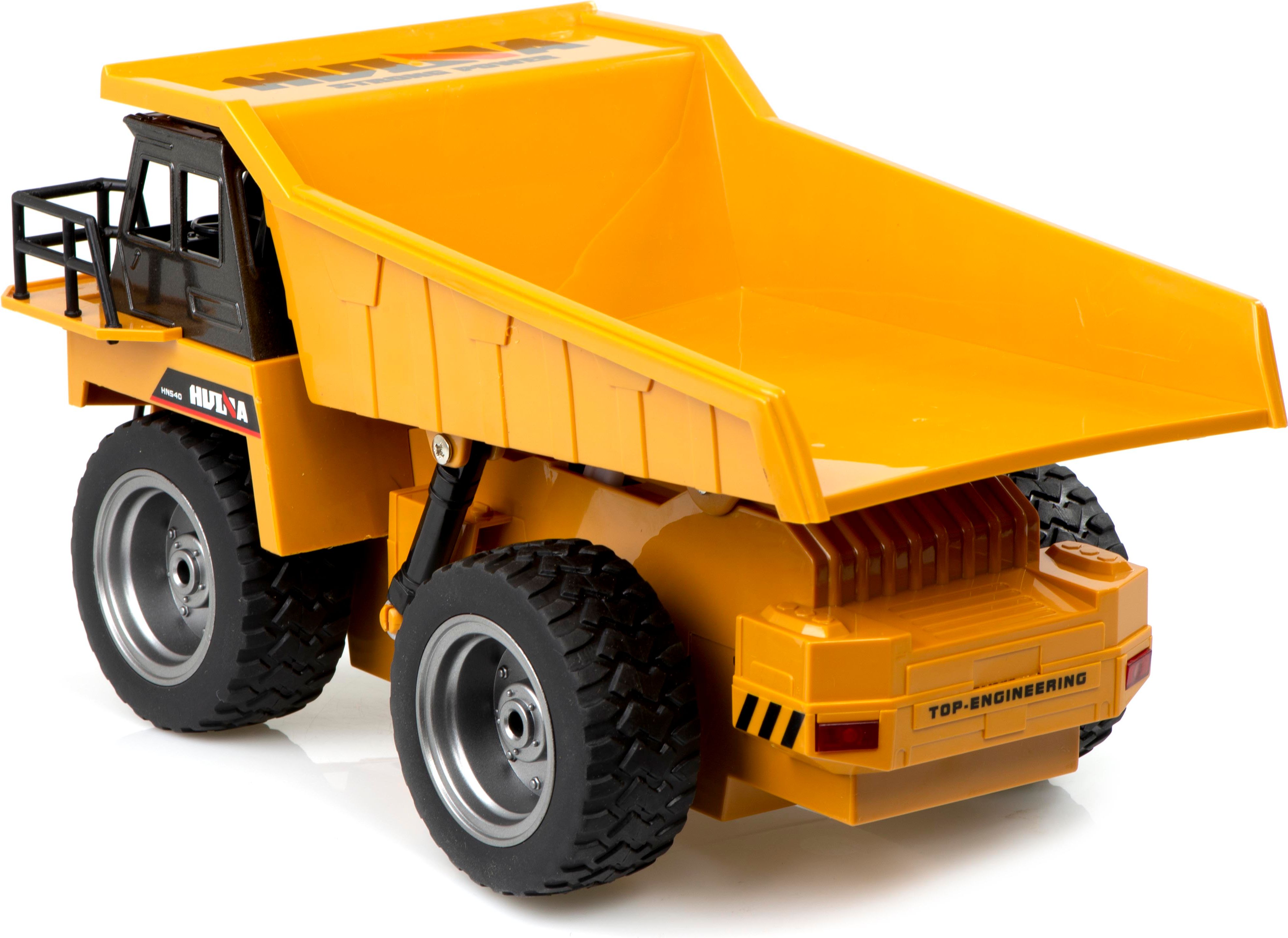 HUINA RC 1540 Nákladní automobil sklápěč RTR hnědá 1:18 - obrázek 6