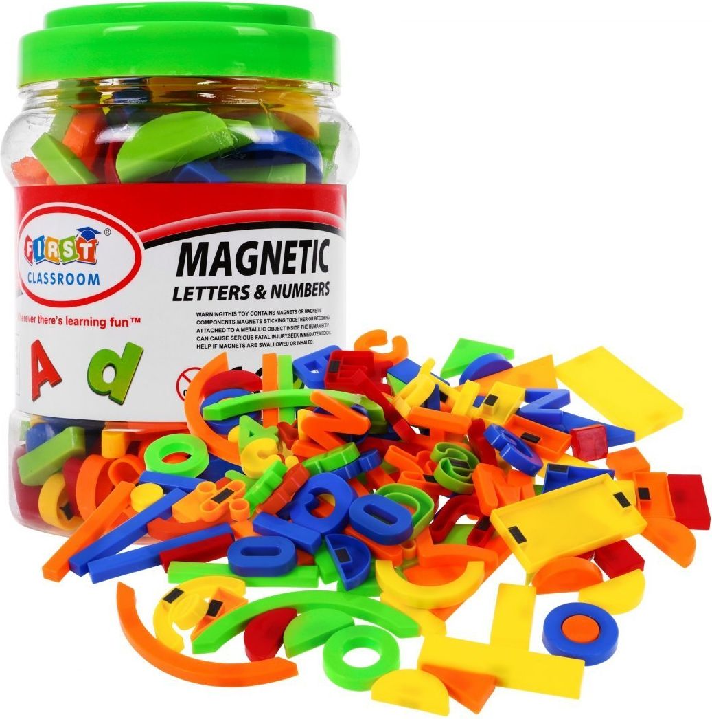 Magnetická písmena a číslice - 128 kusů - obrázek 2