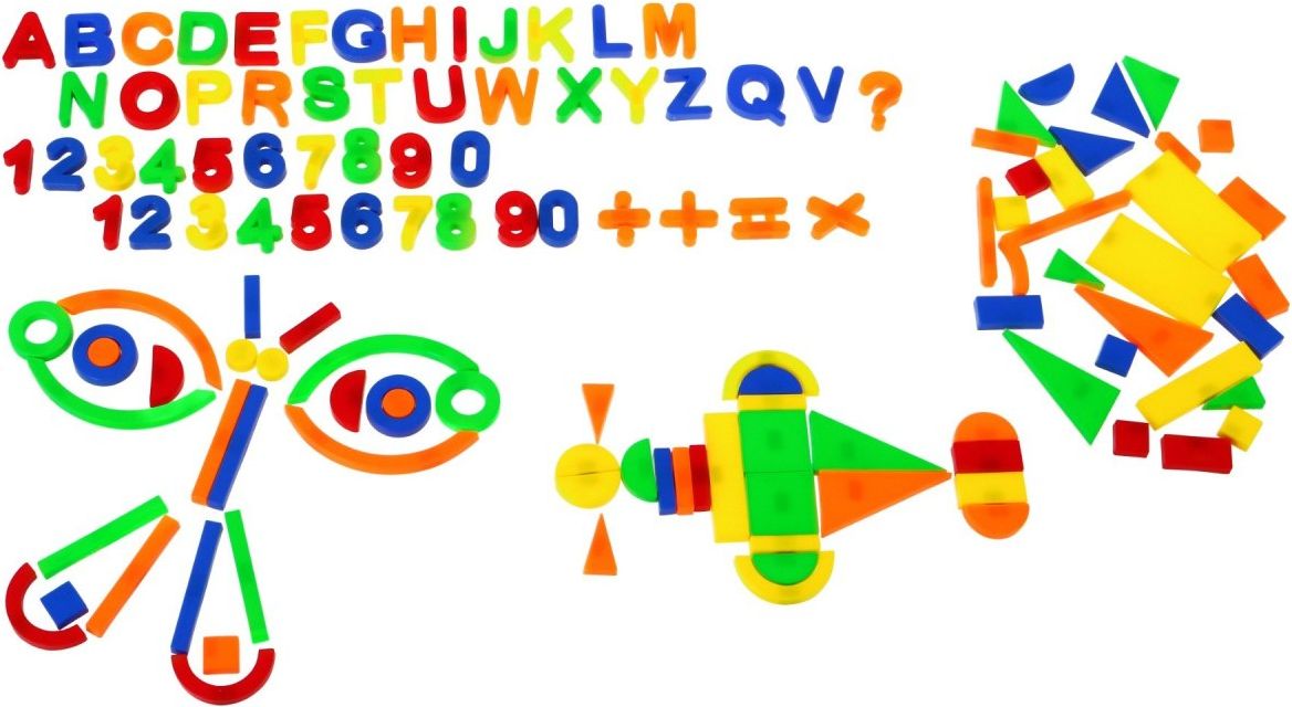 Magnetická písmena a číslice - 128 kusů - obrázek 4