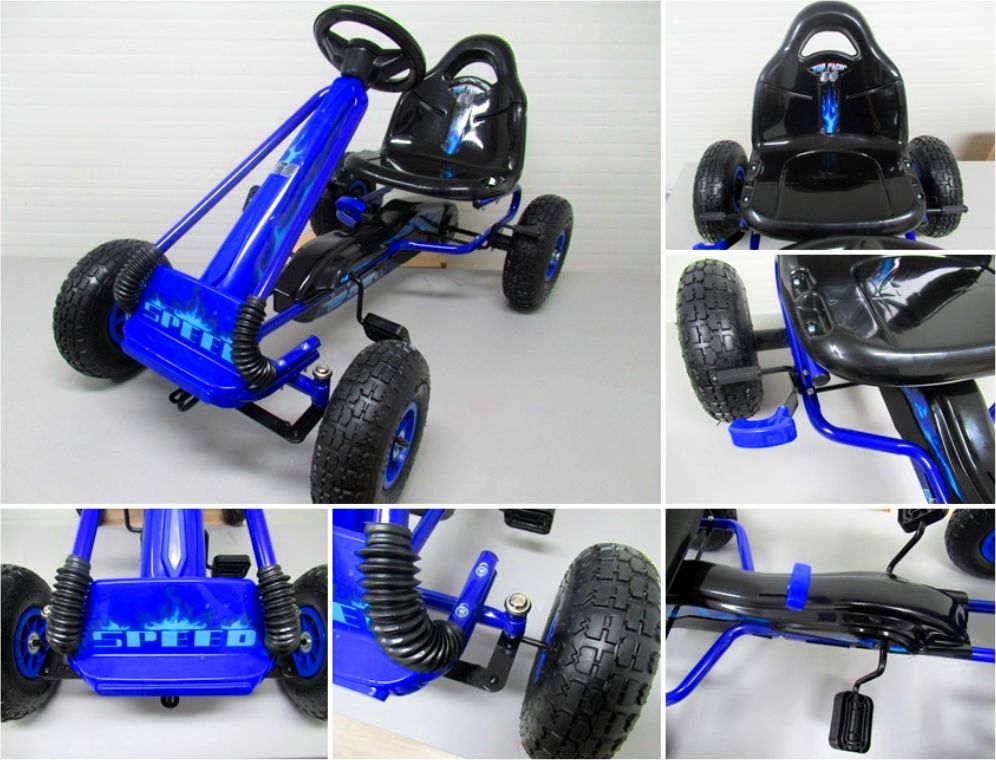 Šlapací motokára Gokart Fire - červená - obrázek 12