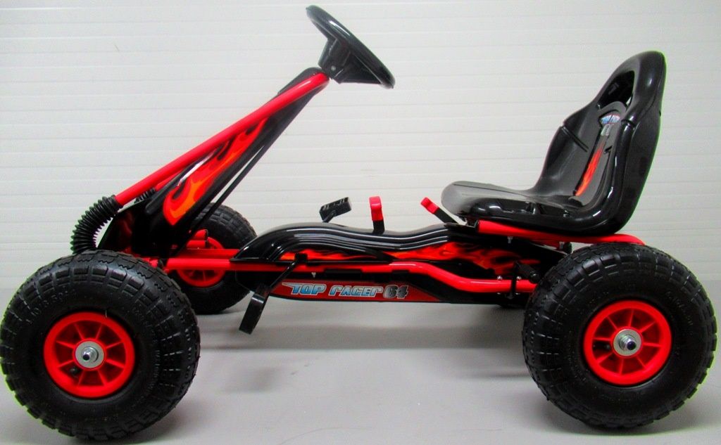 Šlapací motokára Gokart Fire - červená - obrázek 20