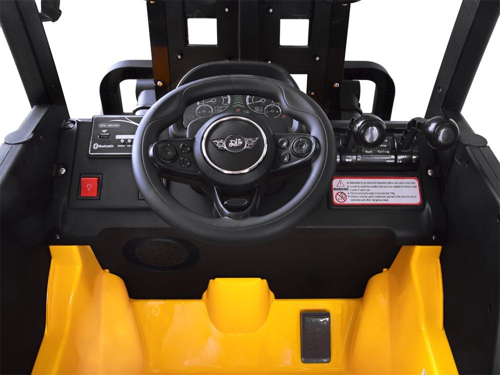 Tomido Dětský elektrický vysokozdvižný vozík - červený - obrázek 9