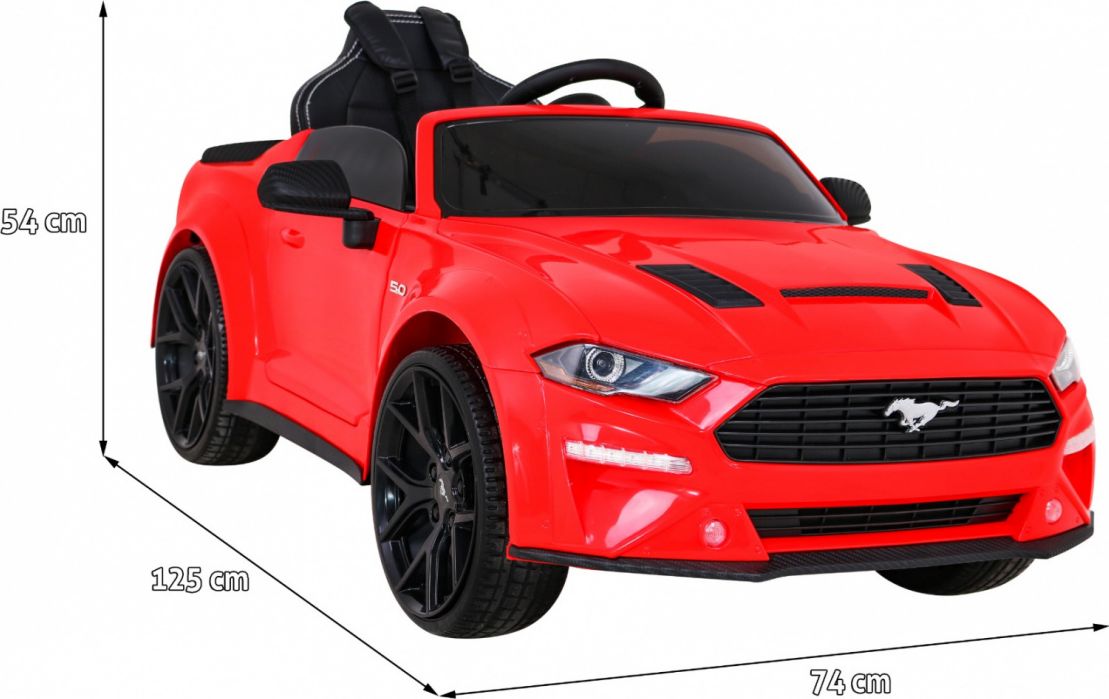 Tomido elektrické autíčko Ford Mustang GT - červené - obrázek 3