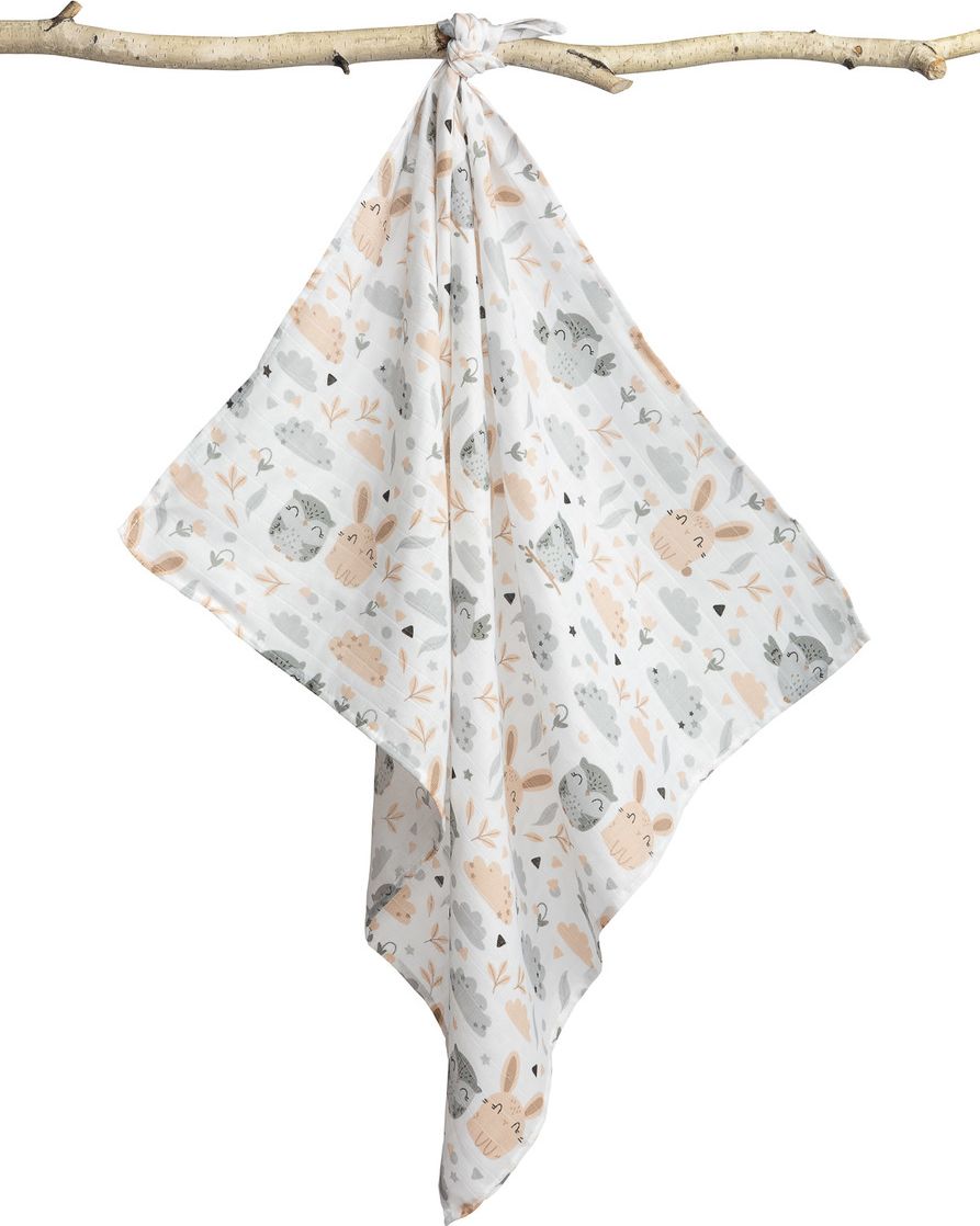Dětské mušelínové pleny Sensillo sovy 70x80cm - obrázek 2