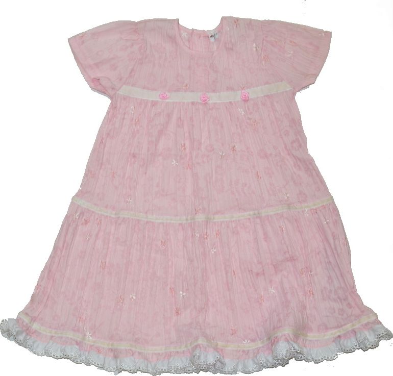 Dívčí letní šaty Loana růžové velikost 110 - obrázek 1