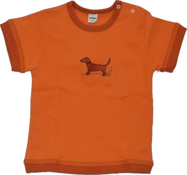 Dětské tričko Panedi oranžové s pejskem velikost 92 - obrázek 1