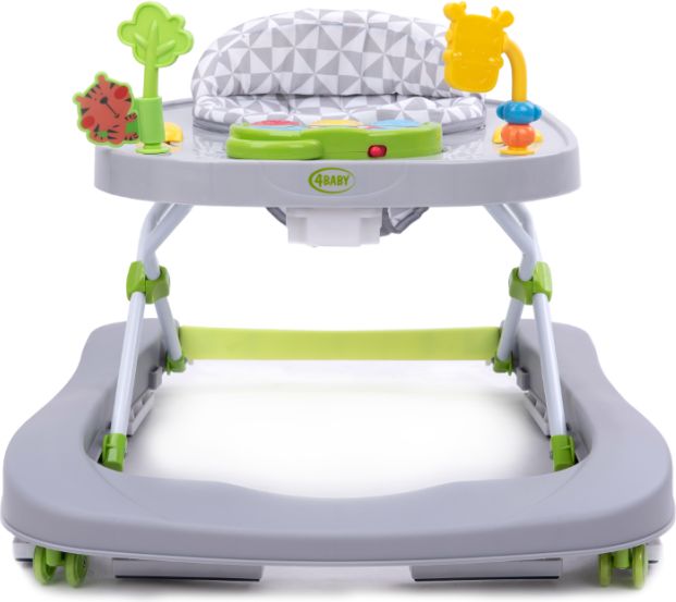 Dětské chodítko 4Baby WALKN PUSH GREY - obrázek 1