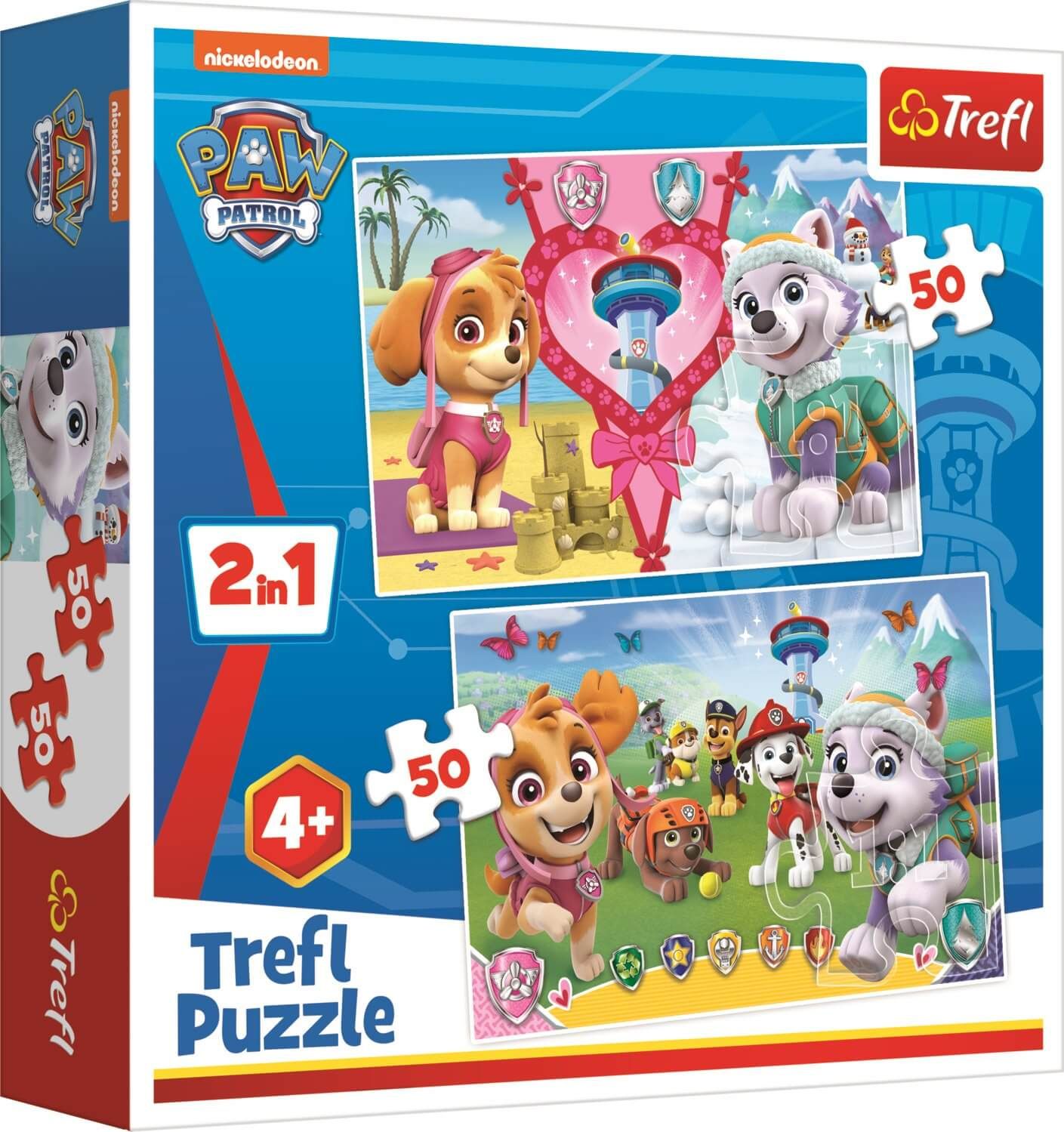 TREFL Puzzle Tlapková patrola papír, 2x50 dílků - obrázek 1