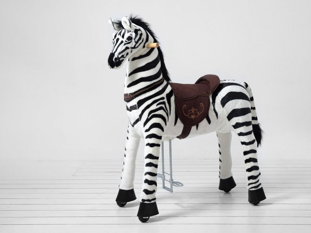 Ponnie Jezdící kůň Zebra Dixi XL PROFI , 9-99 let max. váha jezdce 100 kg - obrázek 1