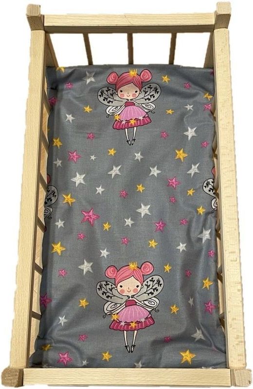 SDS Matrace do postýlky pro panenky Víly šedá Bavlna/Polyester, 50x28 cm - obrázek 1
