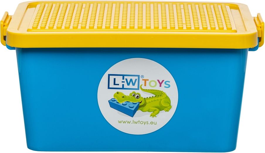 Plastový box modro-žlutý - obrázek 2