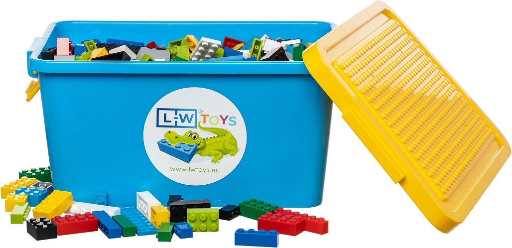 Plastový box modro-žlutý - obrázek 3