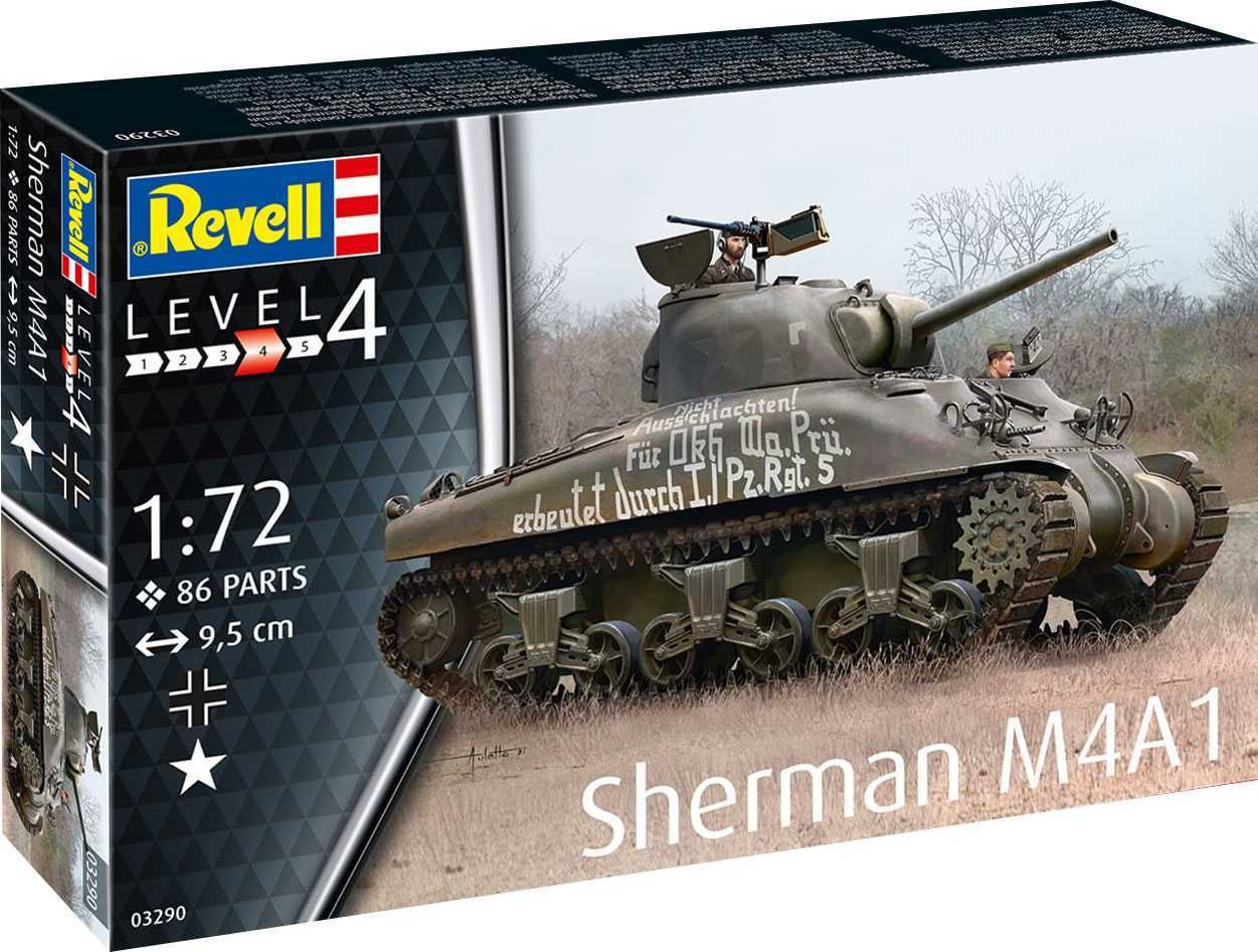 REVELL Plastic ModelKit tank 03290 - Sherman M4A1 (1:72) - obrázek 1