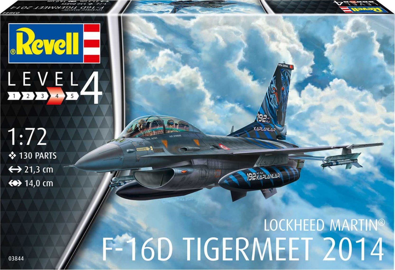 REVELL ModelSet letadlo 63844 -  Lockheed Martin F-16D Tigermeet 2014 (1:72) - obrázek 1