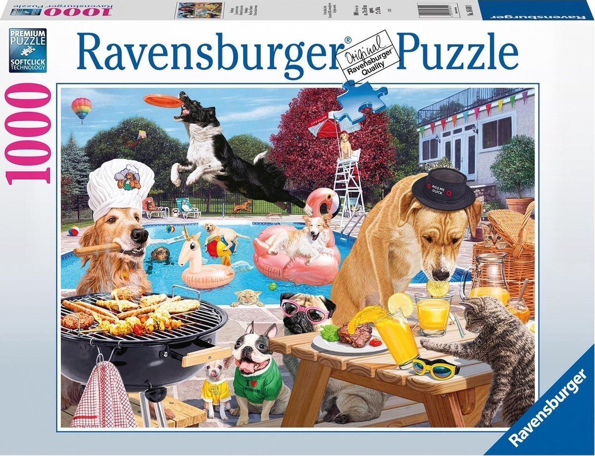 RAVENSBURGER Puzzle Psí léto 1000 dílků - obrázek 2