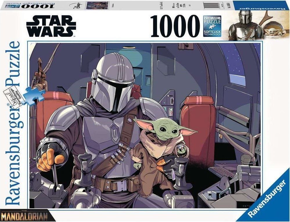 RAVENSBURGER Puzzle Star Wars: The Mandalorian 1000 dílků - obrázek 2