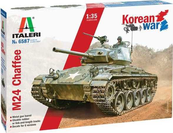 ITALERI Model Kit tank 6587 - M24 "Chaffee" Korean War (1:35) - obrázek 1