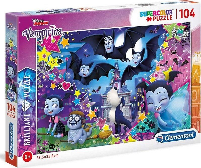 CLEMENTONI Briliant puzzle Vampirina 104 dílků - obrázek 1
