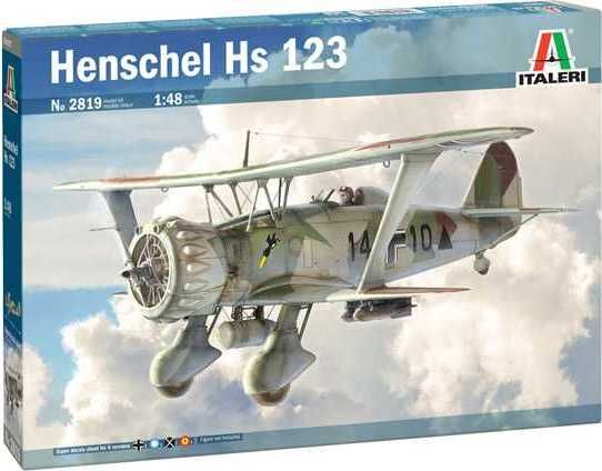 ITALERI Model Kit letadlo 2819 - Henschel Hs 123 (1:48) - obrázek 1
