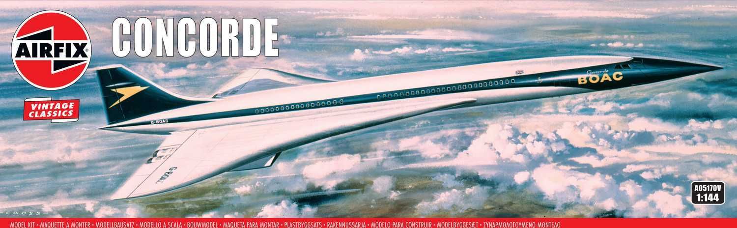 AIRFIX Classic Kit VINTAGE letadlo A05170V - Concorde Prototype (BOAC) (1:144) - obrázek 1