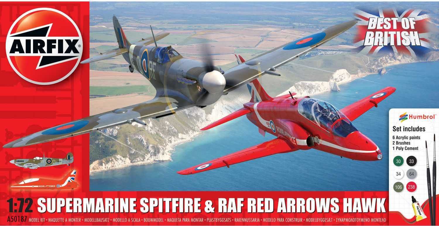 AIRFIX Gift Set letadla A50187 - Best of British Spitfire and Hawk (1:72) - obrázek 1