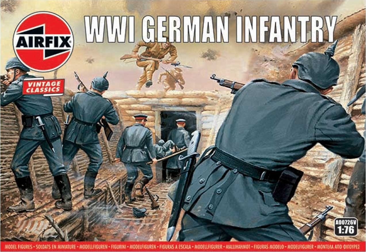 AIRFIX Classic Kit VINTAGE figurky A00726V - WW1 German Infantry (1:76) - obrázek 1