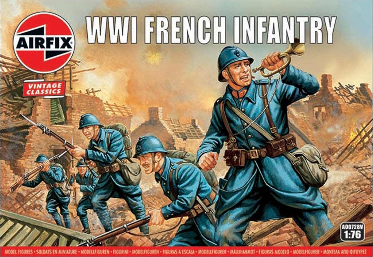 AIRFIX Classic Kit VINTAGE figurky A00728V - WW1 French Infantry (1:76) - obrázek 1