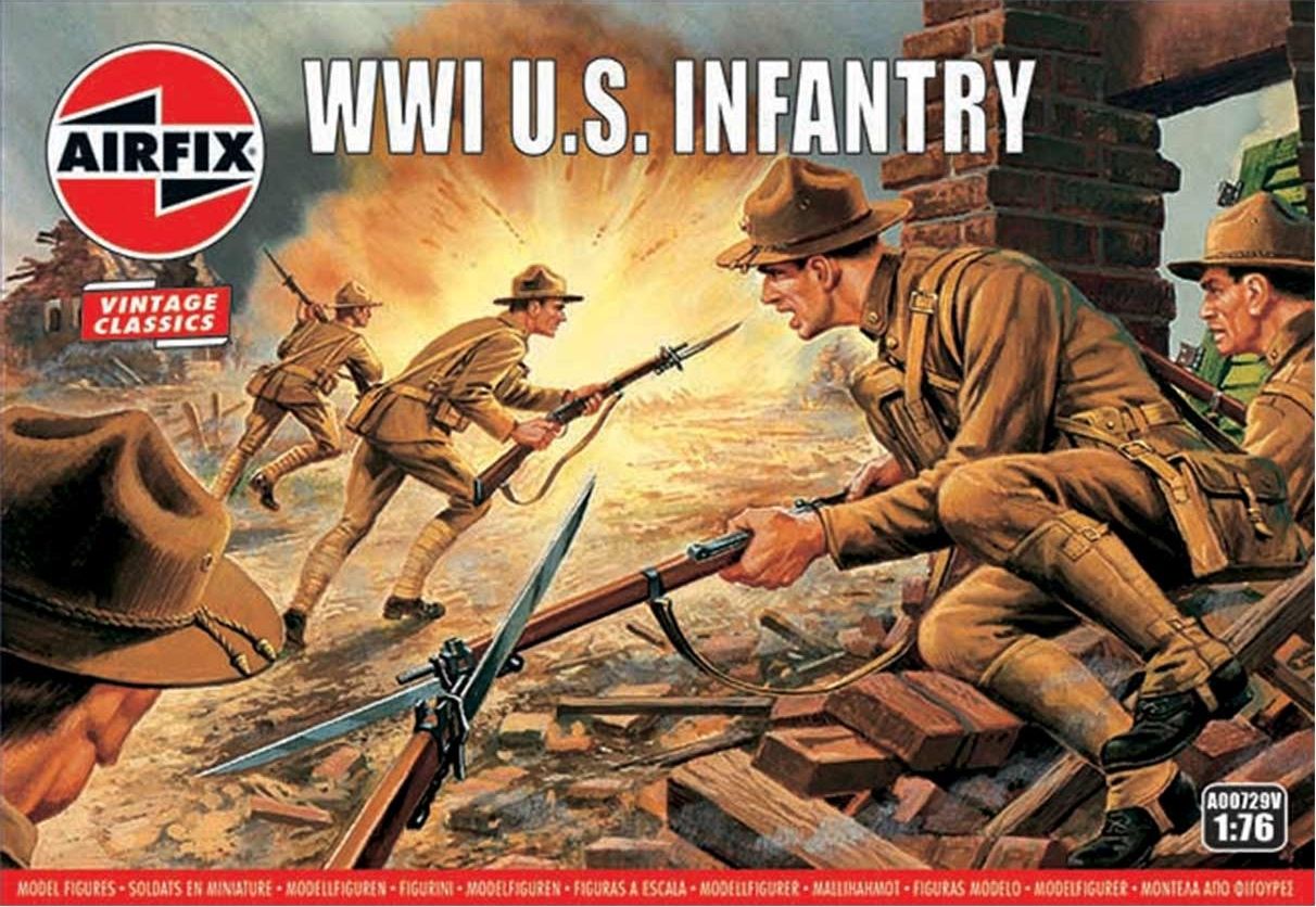 AIRFIX Classic Kit VINTAGE figurky A00729V - WW1 U.S Infantry (1:76) - obrázek 1