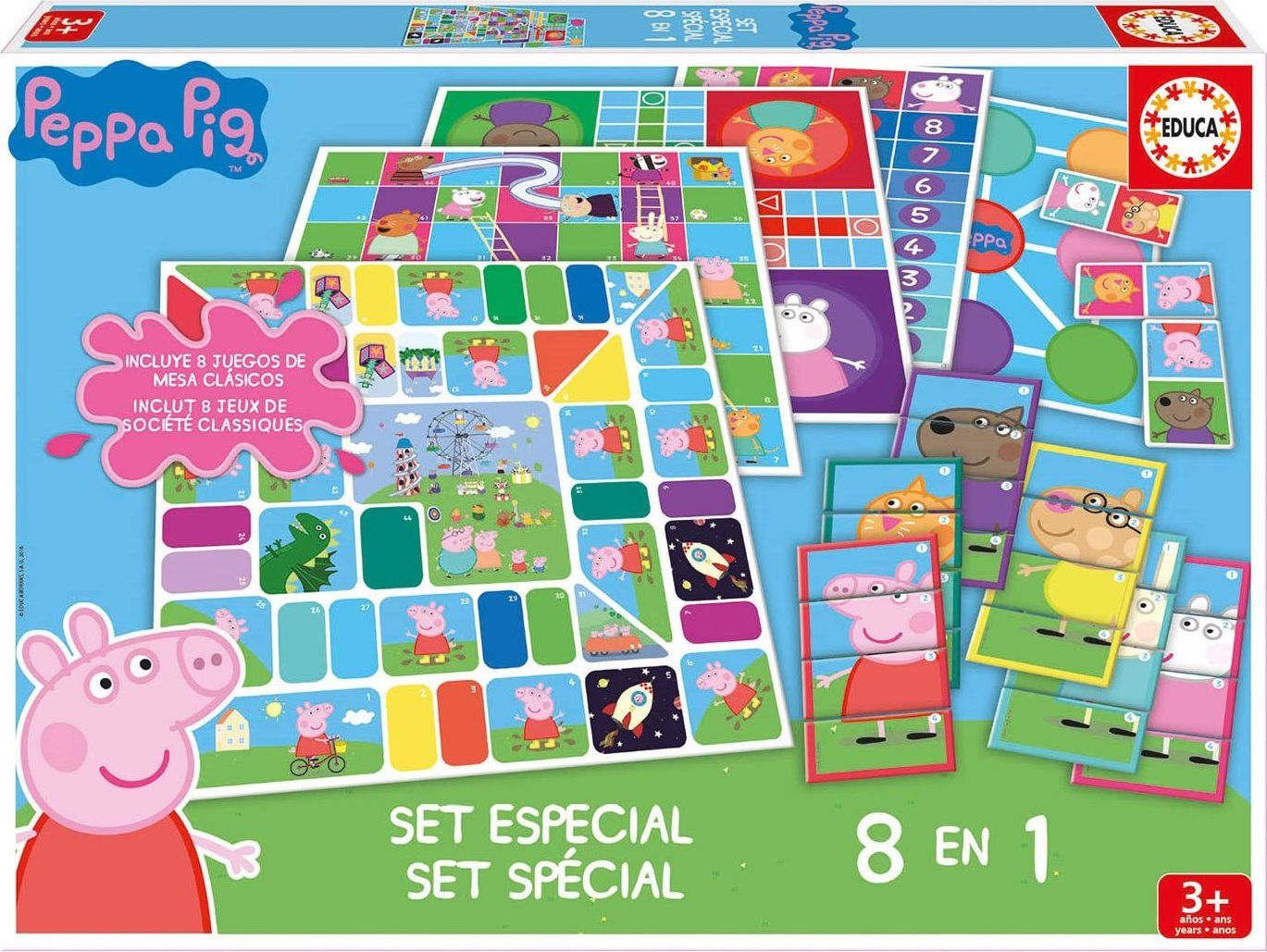 EDUCA Soubor her Prasátko Peppa 8v1 - obrázek 1
