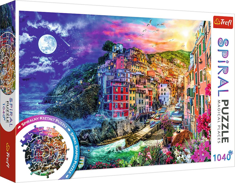 TREFL Spiral puzzle Kouzelný záliv, Cinque Terre 1040 dílků - obrázek 1