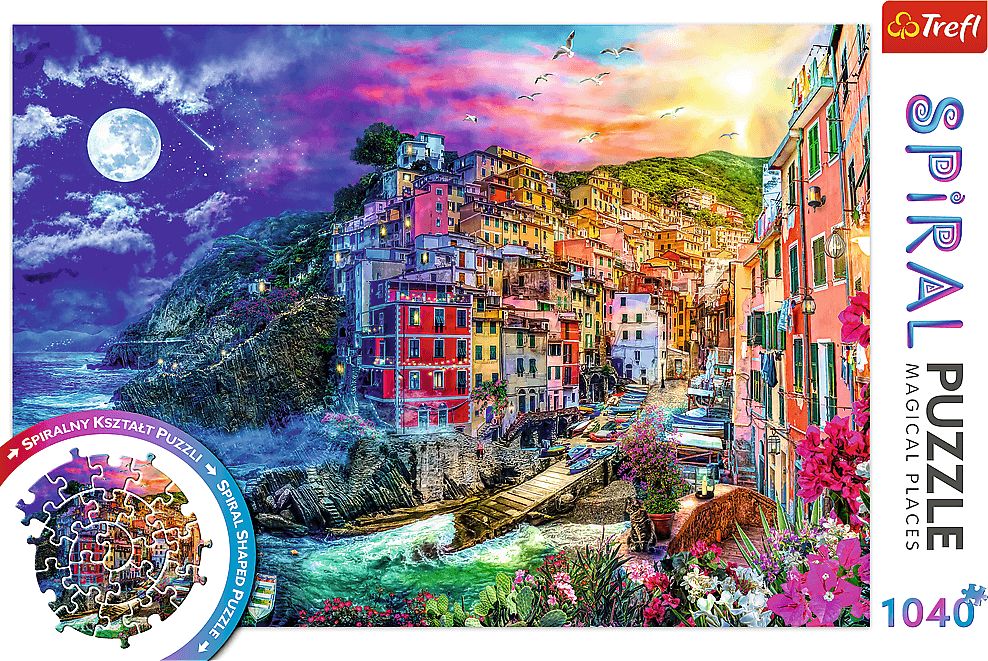 TREFL Spiral puzzle Kouzelný záliv, Cinque Terre 1040 dílků - obrázek 3