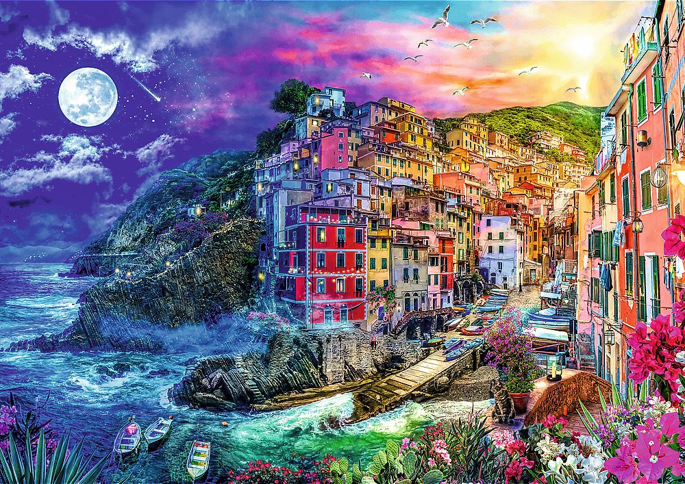 TREFL Spiral puzzle Kouzelný záliv, Cinque Terre 1040 dílků - obrázek 4