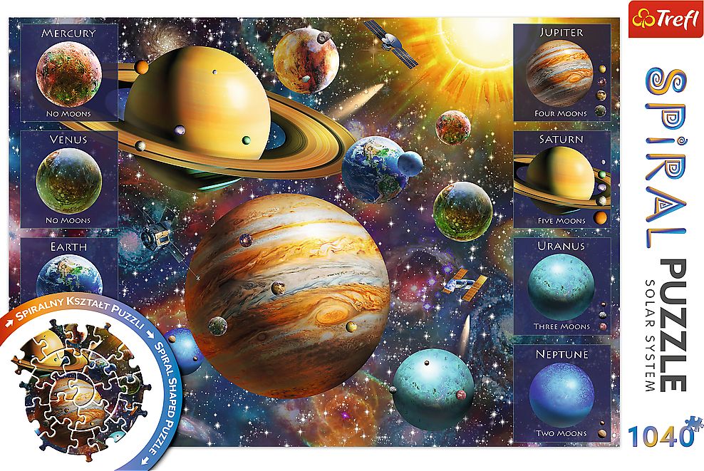 TREFL Spiral puzzle Sluneční soustava 1040 dílků - obrázek 3