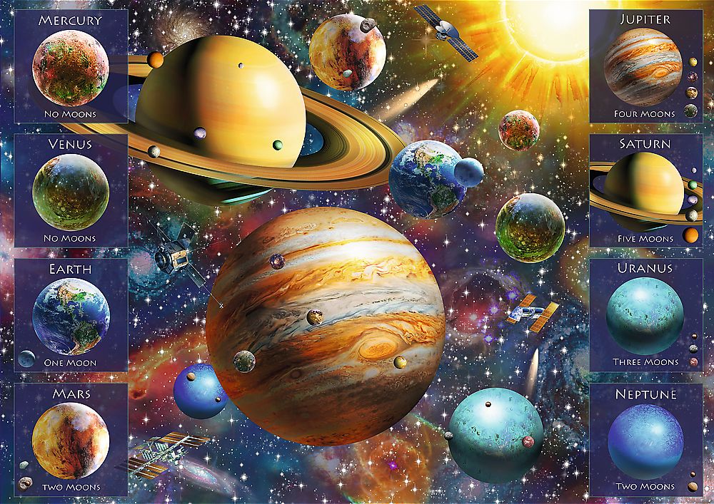 TREFL Spiral puzzle Sluneční soustava 1040 dílků - obrázek 4