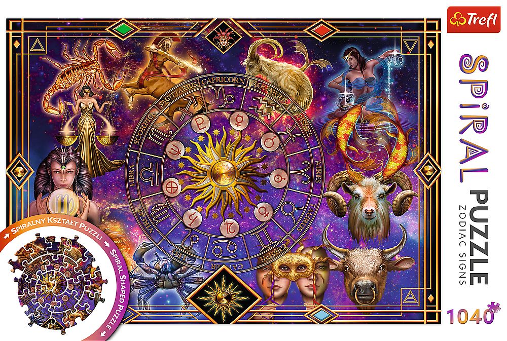 TREFL Spiral puzzle Znamení zvěrokruhu 1040 dílků - obrázek 3