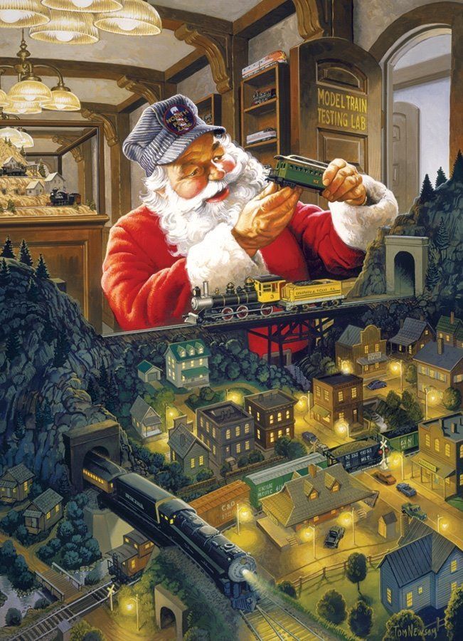 COBBLE HILL Puzzle Santova železnice 500 dílků - obrázek 1
